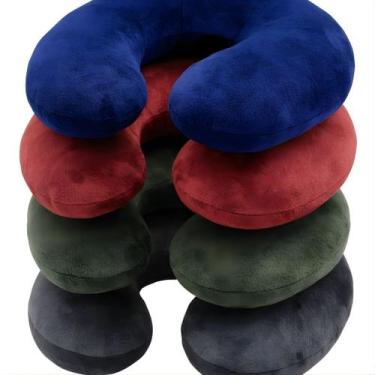 Imagem de Almofada de Pescoço para Viagem Toque Aveludado Macio Sortido - BENECA