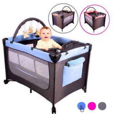 Imagem de Berço de Bebê Joly com Mosquiteiro Chiqueirinho Mobile Acompanha Troca