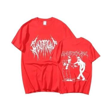 Imagem de Camiseta Unissex Com Estampa Gótica Rock Hip Hop, Estilo Solto, Moda D