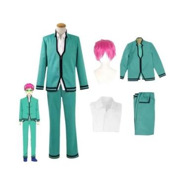 Imagem de Fantasia De Cosplay Masculina Do Anime Saiki Kusuo, Uniforme De Escola