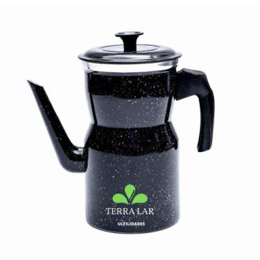 Imagem de Bule Cafeteira Café Chá Leite  Alumínio Bico Grande 1900 Ml - EQUIPE T