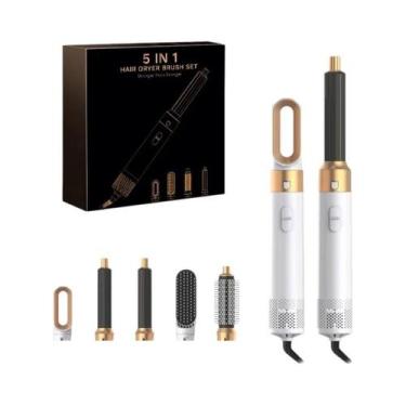 Imagem de Secador De Cabelo Iônico 5 Em 1 De Secagem Rápida, Conjunto De Escova 