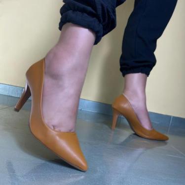 Imagem de Sapato Feminino Scarpin Salto Fino Alto 174 - Mozione, Caramelo, 35