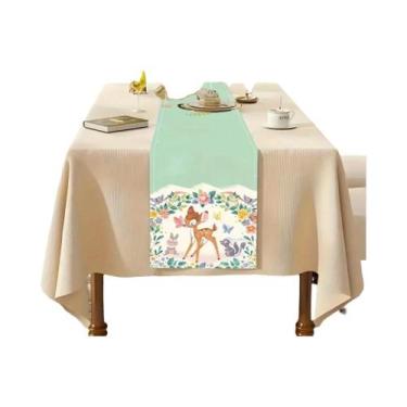 Imagem de Caminho De Mesa Floral Disney Bambi Para O Natal, Ideal Para Reuniões 