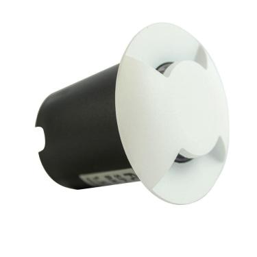 Imagem de Spot Led Balizador Foxlux 1,5w 3000k Branco 4 Fachos