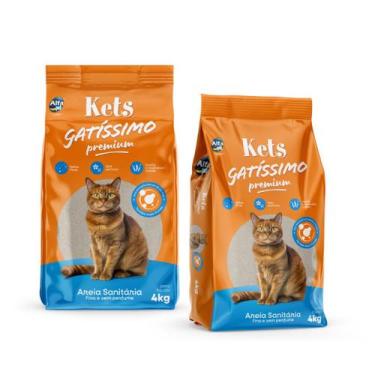 Imagem de Areia de Gato Areia Sanitária Higiênica Para Gatos Anti Odor Gatíssimo