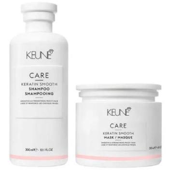 Imagem de Kit Keune Keratin Smooth Shampoo 300ml E Máscara 200ml