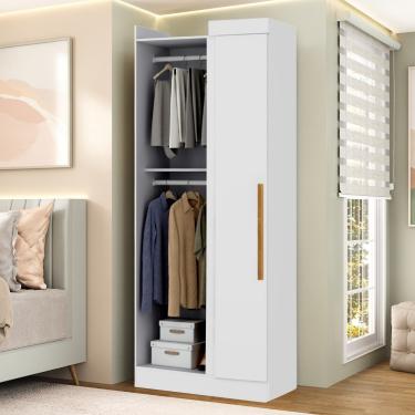 Imagem de Guarda Roupa Modulado 1 Porta Smart Maxel Móveis - Branco