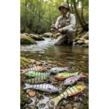 Imagem de Isca Lambari Articulada 10cm Meia Água P/ Predadores - Congratulations