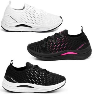 Imagem de Tênis Esportivo Feminino Casual Treino Academia Corrida Caminhada-Feminino