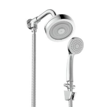 Imagem de Chuveiro Redondo 120Mm Com Sistema Autolimpante Com Desviador Master C