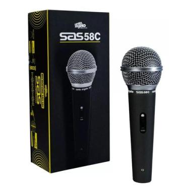 Imagem de Microfone de mão dinâmico cardióide Santo Angelo Sas 58c