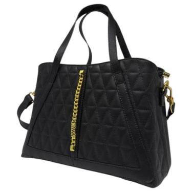 Imagem de Bolsa Feminino Transversal Dia a Dia Corrente Tote Vizzano, Preto, UN