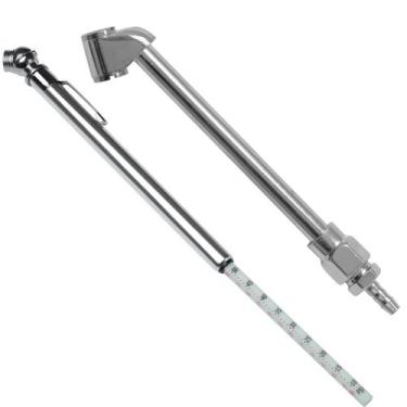 Imagem de Kit Calibrador De Pressão De Pneus Tipo Caneta E Bico de Encher Pneu D