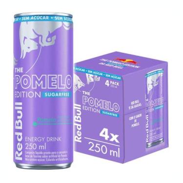 Imagem de Pack de 4 latas Red Bull Energético, Pomelo Sem Açúcar 250ml