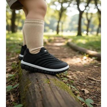 Imagem de Tênis Infantil Bibi Roller 2.0 Preto/Branco Casual Menino, Preto, 28