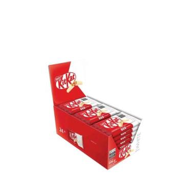 Imagem de Chocolate KitKat 41,5g Caixa com 24 Unidades, BRANCO