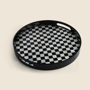 Imagem de Bandeja Nero Madrepérola 35cm - ACASA - ACASA