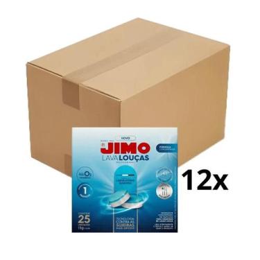 Imagem de Lava Louças JIMO Multicamadas 25 Pastilhas Caixa com 12 Unidades