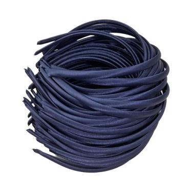 Imagem de Faixas De Cabelo De Plástico De Cetim De 1cm Para Mulheres E Crianças,