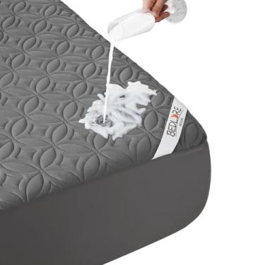 Imagem de Protetor de colchão BEDLORE Waterproof Queen Size Grey
