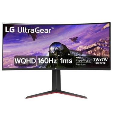 Imagem de Monitor Gamer Curvo LG UltraGear 34", 2K WQHD, UltraWide, 160Hz, 1ms, FreeSync Premium,...