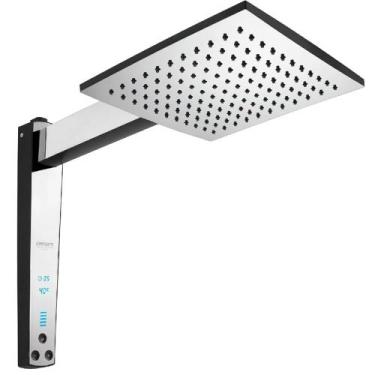 Imagem de Chuveiro Digital Acqua Century 220 Volts 6800 Watts Preto e Cromado - 