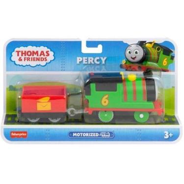 Imagem de Thomas e Seus Amigos TRENS Motorizados com Vagao PERCY Mattel HFX93