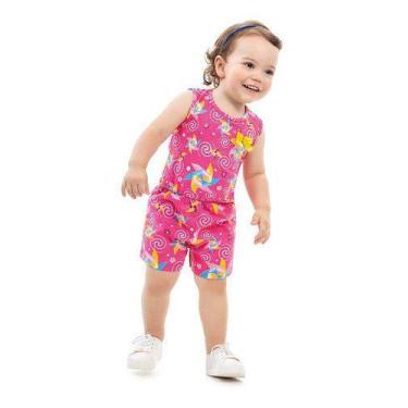 Imagem de Macacão Infantil Bebe Menina Catavento Verão Casamento - anjo da mamãe