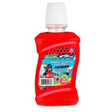 Imagem de Enxaguante Bucal Infantil GUM Miraculous Morango 250ml