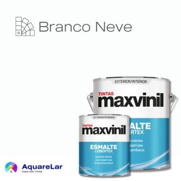 Imagem de Esmalte Cobertex Maxvinil Brilhante, BRANCO NEVE, 900ML