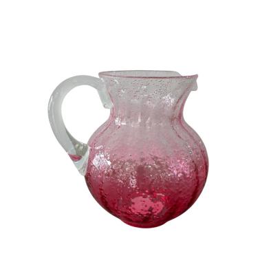 Imagem de Jarra em Acrílico Detalhes Bolhas Pink Degrade 2,3L para Bebidas Leve e Resistente para Área de Lazer Entrecasa