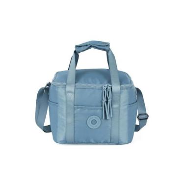 Imagem de Lancheira Juvenil Média Náilon com Bolsos Up4you, Azul Claro, Único