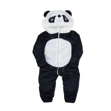 Imagem de Macacão Infantil Danka Plush Panda Preto - 012014, 02