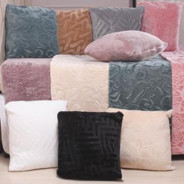 Imagem de Capa de Almofada Microfibra Flannel Brushed - Tessi, Rosê