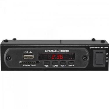 Imagem de Módulo Pré Amplificador C/ FM/USB/MP3/Bluetooth MP3 1000BT Preto HAYON
