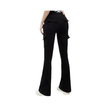 Imagem de Leggings De Yoga Femininas De Alta Elasticidade Com Bolsos, Compressão