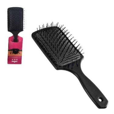 Imagem de Escova de Cabelo Quadrada Almofadada Raquete Ntflex 3485