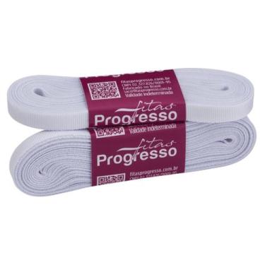 Imagem de Fita de Gorgurão Progresso 7mm Nº1 c/ 10 Metros - Branco