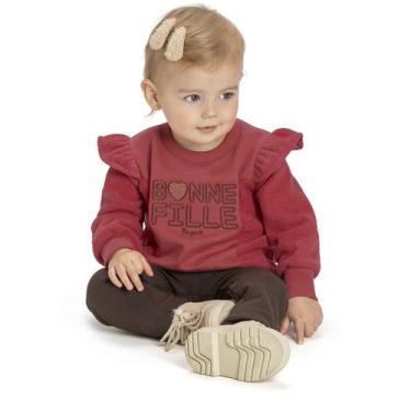 Imagem de Conjunto Moletom Infantil Feminino Angero 27728, 1, Ferrugem