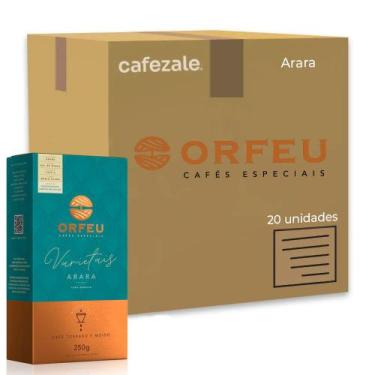 Imagem de Café Moído Premium Orfeu Arara Kit 20 Pacotes de 250g