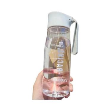 Imagem de Garrafa de Água Esportiva Portátil (550ml/650ml) - Transparente e Livr