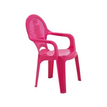 Imagem de Cadeira Infantil Tramontina Catty Estampada em Polipropileno Rosa