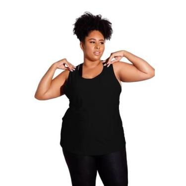 Imagem de Regata Plus Size em Microfibra G1 G2 G3 PINA, G3, Preto