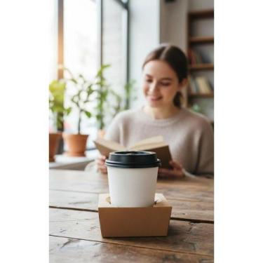 Imagem de 2x Porta Copos Delivery Kraft P/ 1 Copo - 100 Unid - Congratulations S