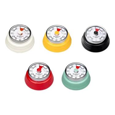 Imagem de Timer Magnético Analógico Para Cozinha Estudo Temporizador Inox - B-MA