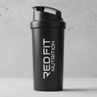 Imagem de Kit Coqueteleira Shaker Academia Preta Roxa Azul Laranja Red Fit Nutri