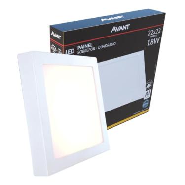 Imagem de Plafon Sobrepor 18w Led Quadrado Painel Spot Luminaria Avant