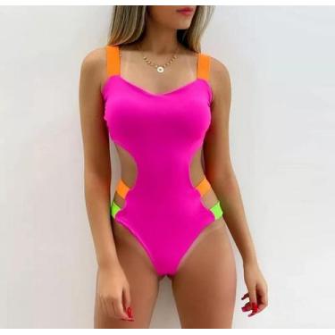 Imagem de Biquini Maiô Com Bojo Neon Praia Piscina Lançamento Verão - BEA FASHIO