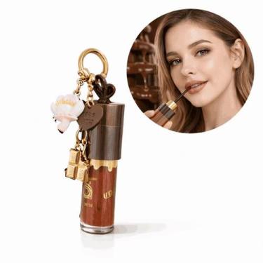 Imagem de Cara Da Riqueza Lip Gloss Chocolate Com Chaveiro Hidratante Brilho Int